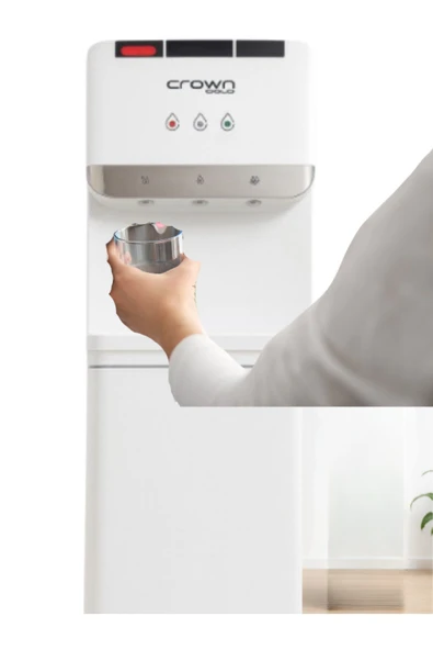 Crown Gold 3 Musluklu Sıcak, Soğuk Su Sebili – Dolaplı, Yüksek Kapasiteli, Hızlı Soğutma & Isıtma - Resim 6