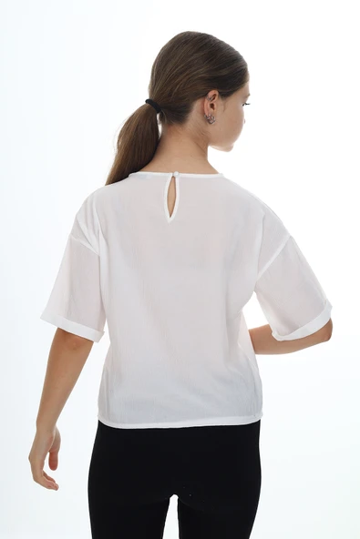 Toontoy Kız Çocuk Okul Tişört - 5