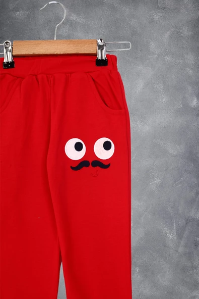 Toontoy Erkek Çocuk İki Yanı Cepli Nakışlı Eşofman Alt - Resim 3