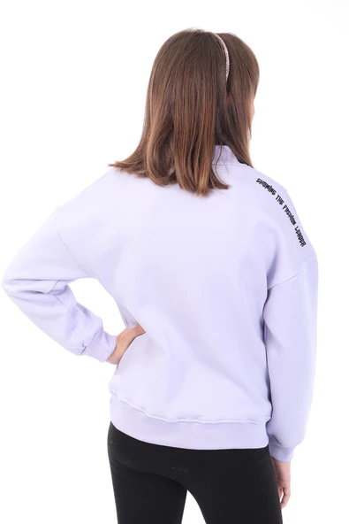 Toontoy Kız Çocuk Nakışlı Sweatshirt - Resim 4