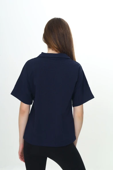 Toontoy Kız Çocuk Okul Polo Yaka Tişört - 4