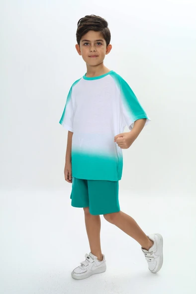 Toontoy Erkek Çocuk Garni Detaylı Şortlu Takım - Resim 8