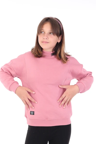 Toontoy Kız Çocuk Nakışlı Sweatshirt ürün görseli 1