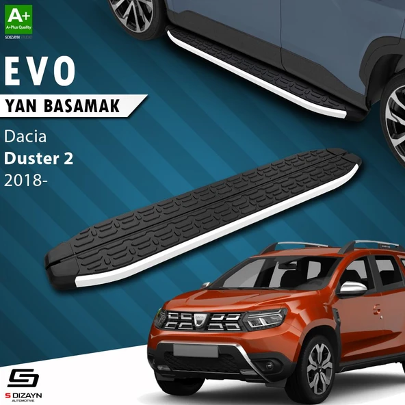 S-Dizayn Dacia Duster 2 Evo Aluminyum Yan Basamak 183 Cm 2018-2023 A+ Kalite