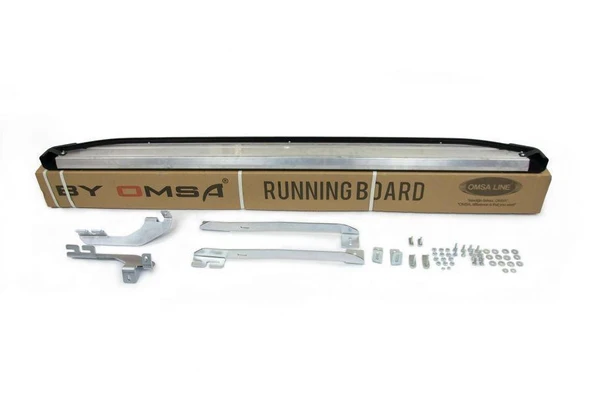 Omsa Line Jeep Grand Cherokee 2011-2021 Blackline Mat Siyah Alüminyum Alınlı Yan Basamak - Resim 2
