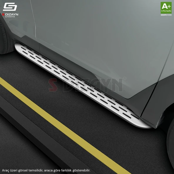 S-Dizayn Nissan Qashqai +2 OEM Still Pro V1 Aluminyum Yan Basamak 183 Cm 2007-2014 A+ Kalite - Resim 6