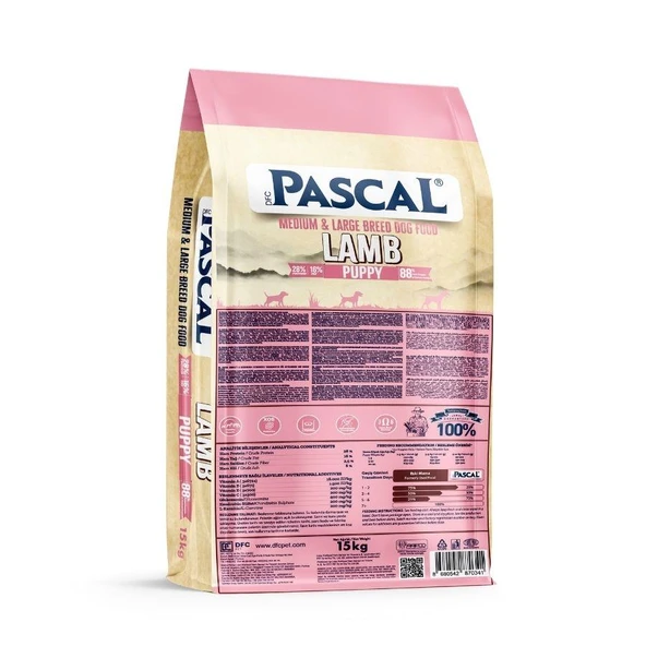 Pascal Kuzu Etli Orta ve Büyük Irk Yavru Köpek Maması 15 kg - Resim 2