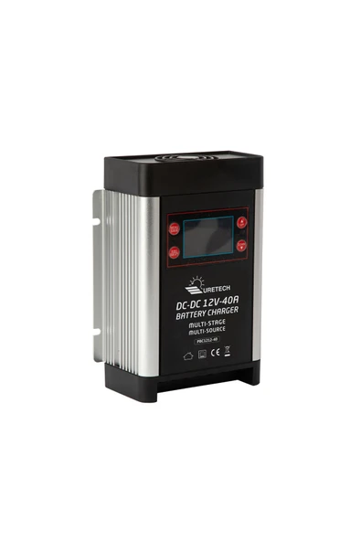 URETECH DC-DC Akü Şarj Cihazı 12V 40 A Amper Güneş Paneli ve Alternatörden Yaşam Aküsü Şarjı ürün görseli 1