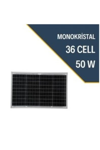 URETECH 50 W Watt Monokristal Güneş Paneli Solar Panel 40 W 45 Watt ürün görseli 1