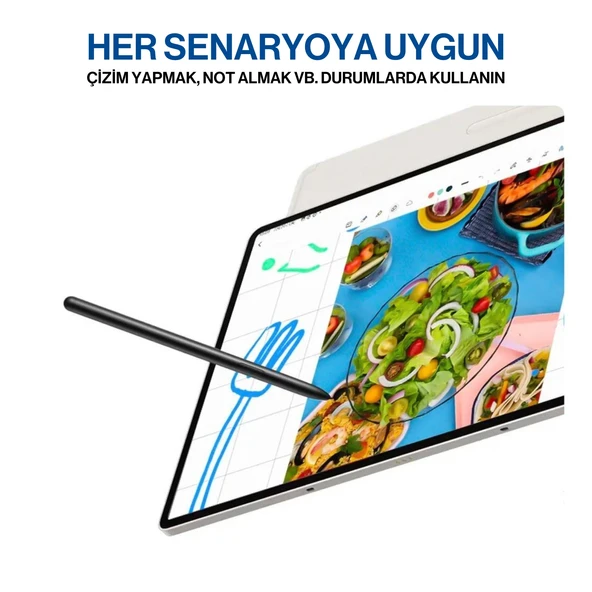 Samsung Tab S6 S6 Lite S7 S7+ S7 FE S8+ S9 S9 FE S9+ S9 Ultra S10 S10+ Uyumlu S Pen Kalem Yedek Uç - Resim 6