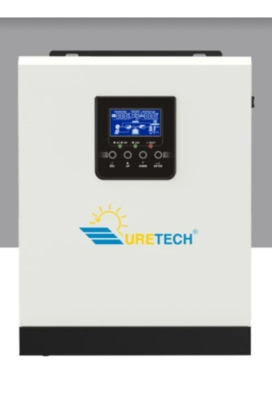 URETECH 1.5kva 1.2kw 1200 W Watt Tam Sinüs Akıllı Inverter 12v-220v Invertör ürün görseli 1