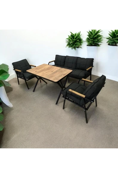 Dekoroom's ZEN 3-1-1-MASA BAHÇE BALKON MOBİLYASI .ÇAY SETİ CAFE, BALKON MOBİLYASI ürün görseli