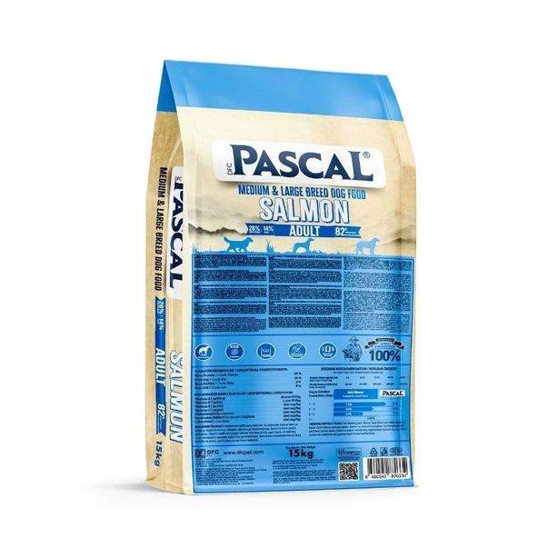 Pascal Somonlu Orta ve Büyük Irk Yetişkin Köpek Maması 15 kg - Resim 2