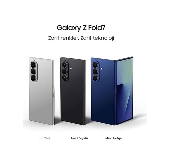 Samsung Galaxy Z Fold 7 256 12 GB (Samsung Türkiye Garantili) Gümüş - 2