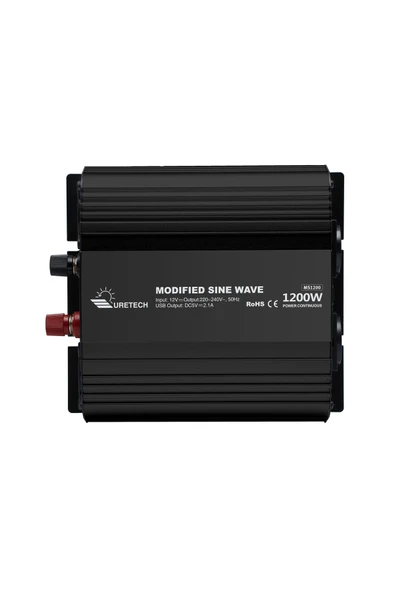 URETECH 1200 W Watt 12 V Volt Modifiye Sinüs İnverter 12Vdc-220Vac - Resim 2
