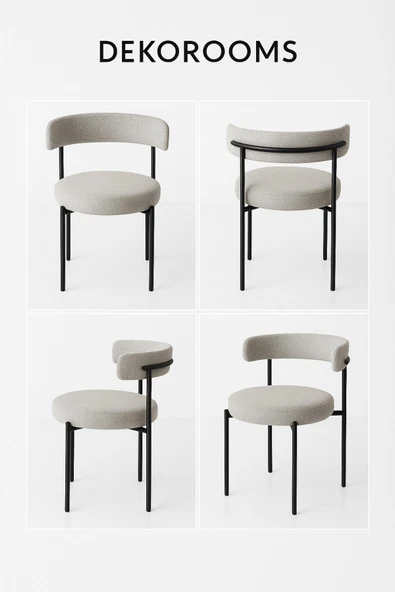 Dekoroom's Dekorooms,Teddy Sandalye,4 Adet ürün görseli