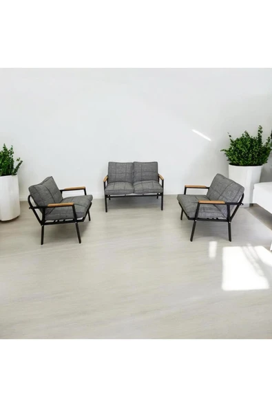 Dekoroom's Duru 2-1-1 Bahçe Balkon Mobilyası,cafe Mobilyası , Çay Seti ürün görseli