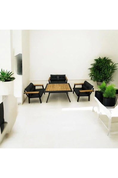 Dekoroom's Venüs 2 1 1 Balkon Takımı, Bahçe Mobilyası, Çay Seti, Kafe Oturma Grubu, Teras Koltuk Takımı, - 2