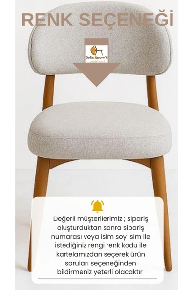 Dekoroom's Dekorooms, Ahşap Polo Sandalye, 4 Adet - 3