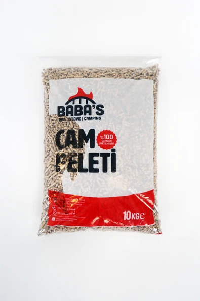 ÇAM PELETİ / ÇAP: 6 MM / 10 KG POŞET / BABA'S STOVE - 1