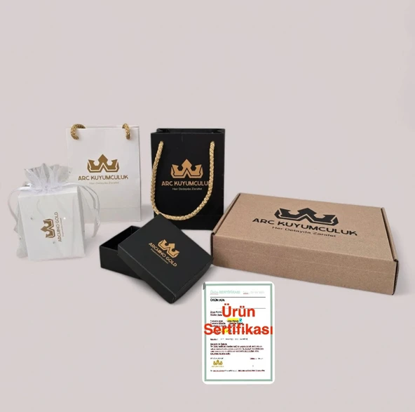 Burca Özel Kalp Figürlü Beyaz İpek Örgülü 14 Ayar Altın Plakalı Hediye Bileklik-478 - Resim 3