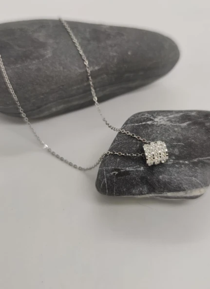 Gümüş Renk Çelik Kolye ürün görseli