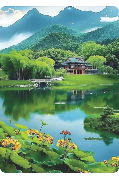 dudugift 140 PARÇA AHŞAP PUZZLE TABLO. 25X35 CM ÖLÇÜLERİNDE. ASKI APARATI İLE. KALİTELİ UV BASKI MODEL-6 - Resim 3