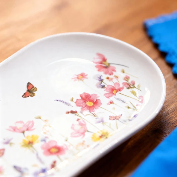 GÜRAL PORSELEN Bilbao Life 20x11 cm Kayık Tabak 4256 - Resim 2