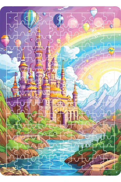 dudugift 140 PARÇA AHŞAP PUZZLE TABLO. 25X35 CM ÖLÇÜLERİNDE. ASKI APARATI İLE. KALİTELİ UV BASKI MODEL-12 - 2