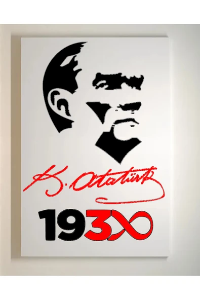 dudugift OKUL Etkinliği Atatürk Boyama Seti- 17,5 X25 Cm Tuval 3 Boya 1 Fırça- OKUL Etkinliği - 2