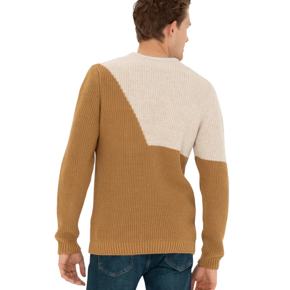 Yuvarlak Yaka Erkek Kazak - Resim 6