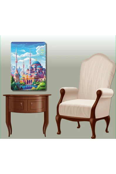 dudugift 140 PARÇA AHŞAP PUZZLE TABLO. 25X35 CM ÖLÇÜLERİNDE. ASKI APARATI İLE. KALİTELİ UV BASKI MODEL-2 - Resim 4