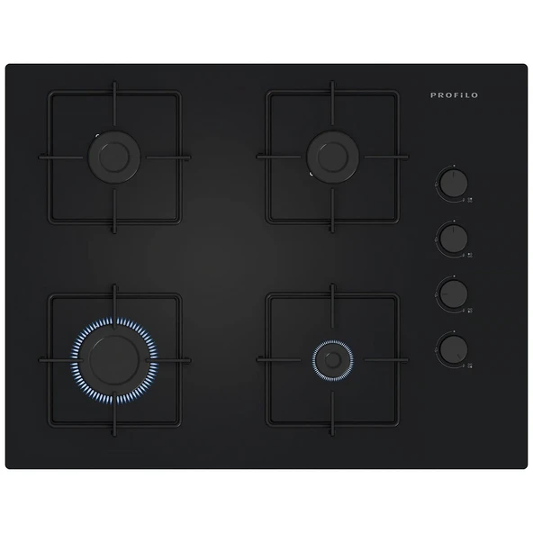 Profilo OE37P6P10D Siyah Cam Ankastre Ocak ürün görseli