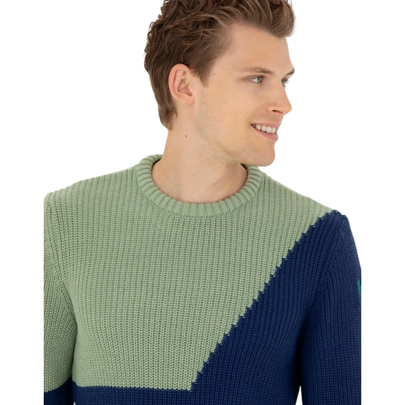 Yuvarlak Yaka Erkek Kazak - Resim 10