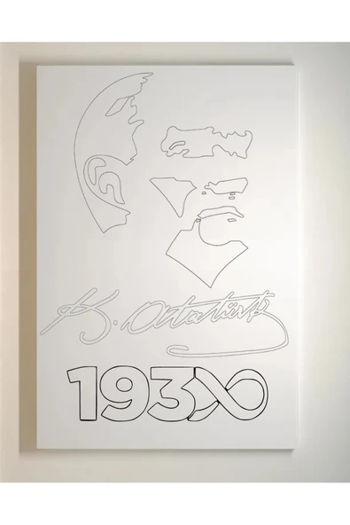 dudugift OKUL Etkinliği 5'li Atatürk Boyama Seti- 17,5 X25 Cm Tuval 3 Boya 1 Fırça- OKUL Etkinliği 5'li Set - 4