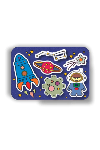 dudugift 6'lı SET Ahşap KARAKTER PUZZLE 6 Farklı Model. Ahşap Kesim 6'lı SET - 3