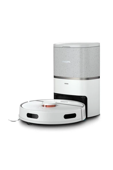 Philips HomeRun 3000 Serisi Aqua XU3110/02 Çöp İstasyonlu Beyaz Akıllı Robot Süpürge - 3