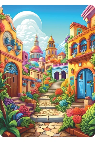 dudugift 140 PARÇA AHŞAP PUZZLE TABLO. 25X35 CM ÖLÇÜLERİNDE. ASKI APARATI İLE. KALİTELİ UV BASKI MODEL-13 - 3