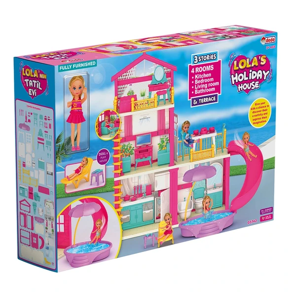 Lola'nın Tatil Evi - Ev Oyuncak - Lola'nın Tatil Ev Seti - Barbie Ev Seti - 3