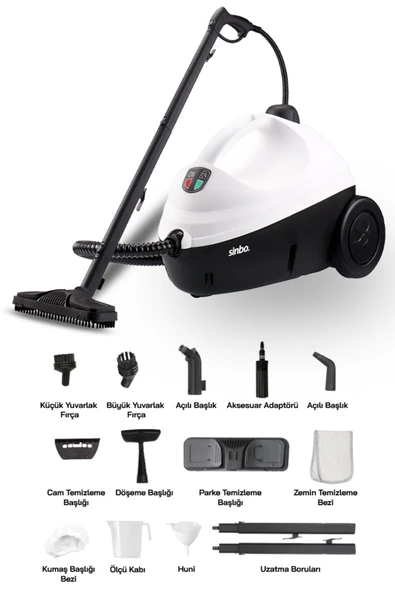Sinbo SSC-6423 Çok Fonksiyonlu Buharlı Temizlik Makinası - Buharlı Temizleyici