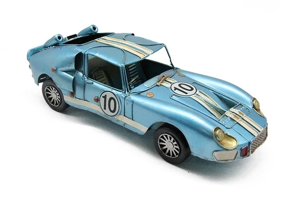 Dekoratif Metal Yarış Arabası - Resim 2