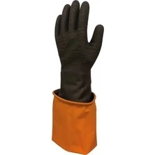 Korun Tırtıklı 45 cm Uzun Siyah İş Eldiveni- Beybi - Resim 2