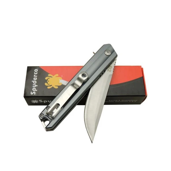 Spyderco Rubicon Çakı Gri - 2