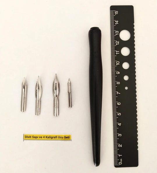 Çizim Seti, Geçmeli Divit Tutucu, Manga, Kaligrafi, Anime, Karikatür Çizim Seti-5 Parça - Resim 4
