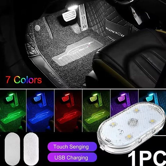 7 Renk Değişebilen Dokunmatik Sensörlü Mini Led Lamba - 2
