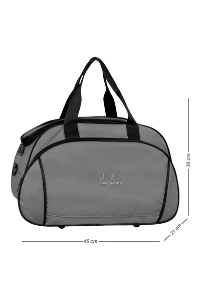 EL VE OMUZ ASKILIKLI SPOR - SEYAHAT ÇANTASI GRİ ürün görseli