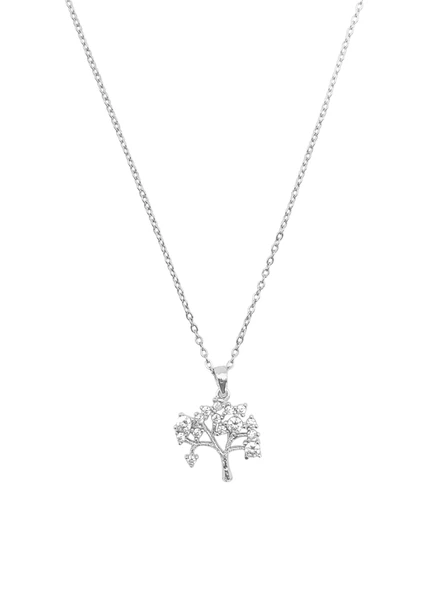 Çelik Kolye Silver 45Cm Ağaç ürün görseli 1