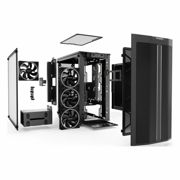 be quiet! Pure Base 500FX USB 3.2 ARGB ATX Mid Tower Siyah Kasa - Resim 6