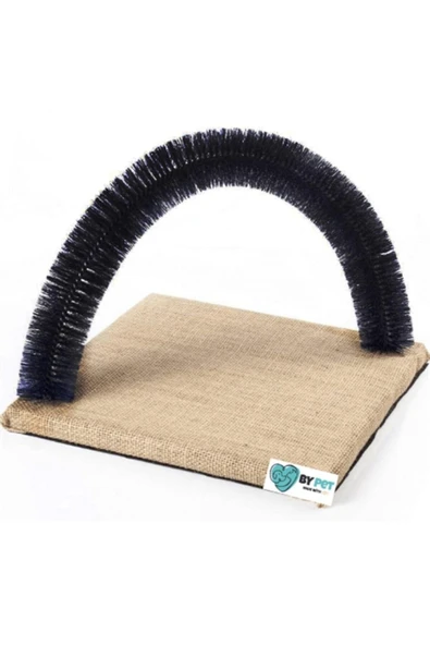 BYPET Fırçalı Siyah Kedi Kaşınma , Sürtünme Ve Masaj Tahtası - Resim 3
