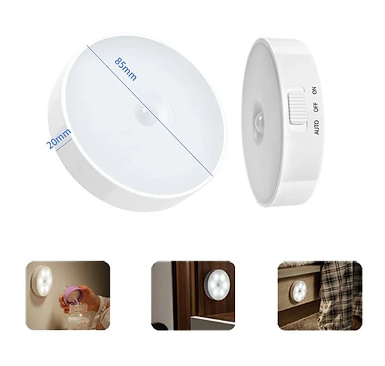 Hareket Sensörlü 8 Ledli Usb Şarjlı Beyaz Işık - Resim 2